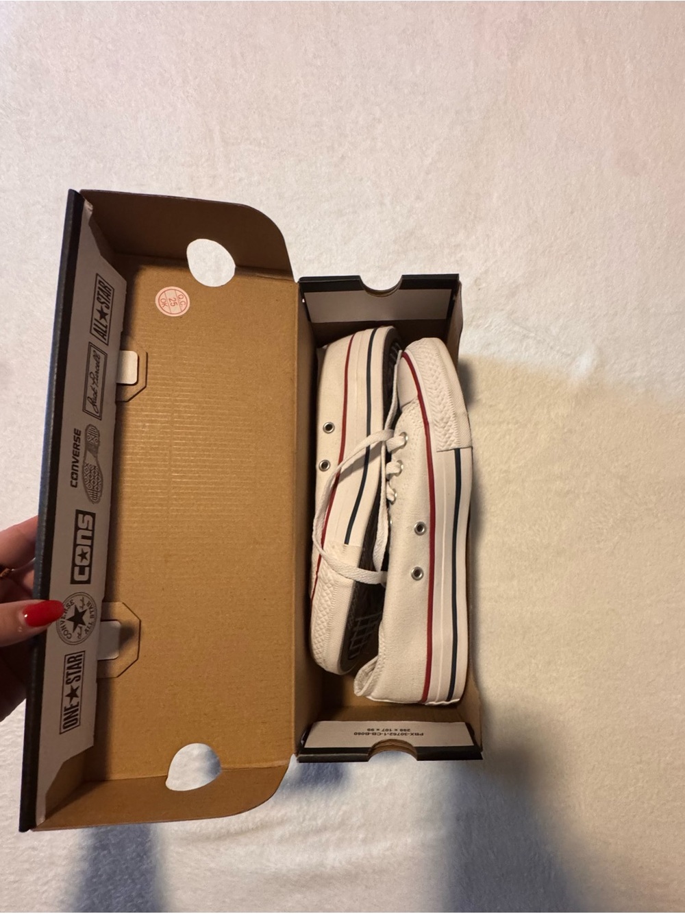 White Converses low top
